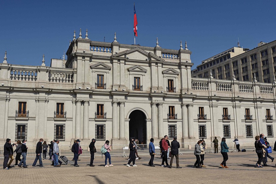 Palácio de La Moneda, sede do governo chileno, em Santiago