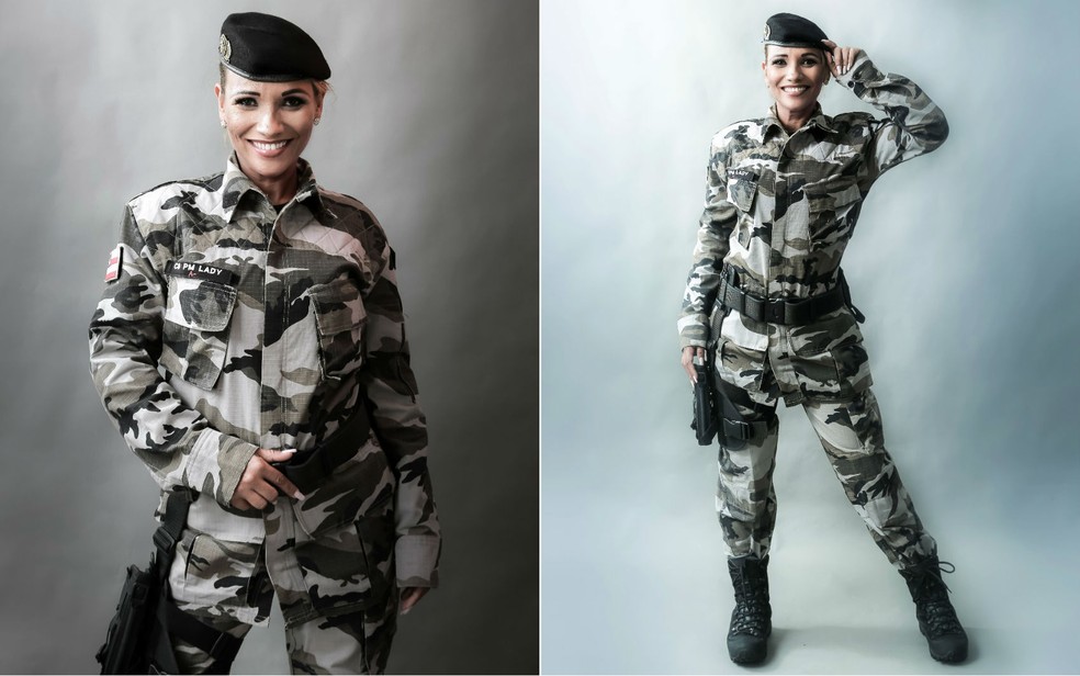 Lady é policial militar há 19 anos (Foto: Arquivo pessoal)