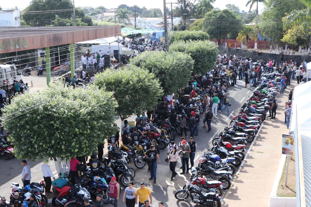 13ª Moto Romaria reúne centenas de pessoas em Santo Expedito | Presidente Prudente e Região | G1