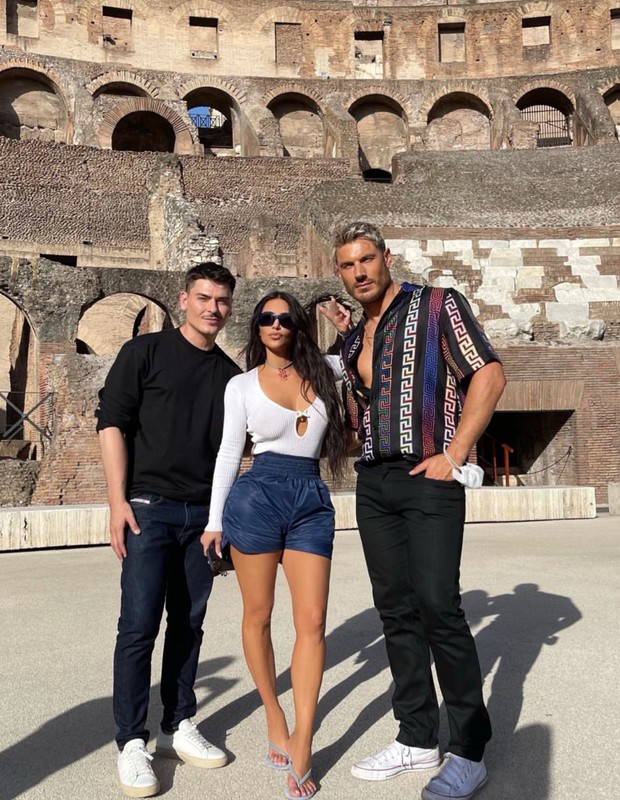 Mario Dedivanovic, Kim Kardashian e Chris Appleton (Foto: Reprodução/Instagram)