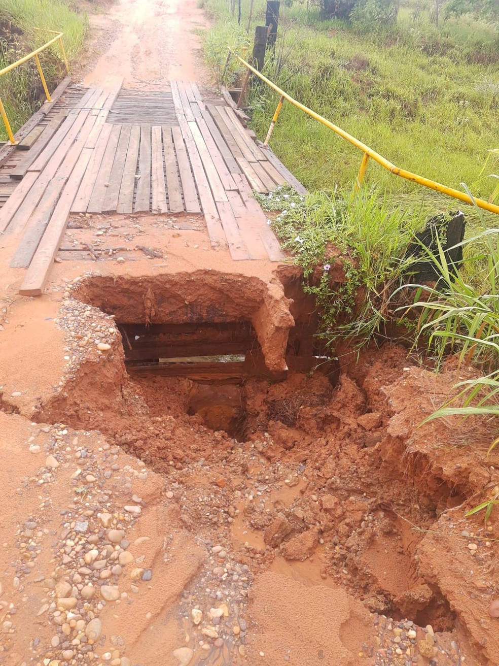 Áreas urbana e rural de Presidente Venceslau tiveram danos provocados pela chuva — Foto: Prefeitura de Presidente Venceslau 