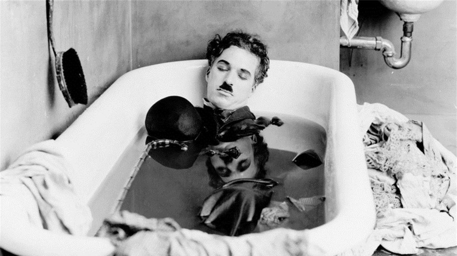 Cena do filme 'Dia de pagamento', de Charles Chaplin
