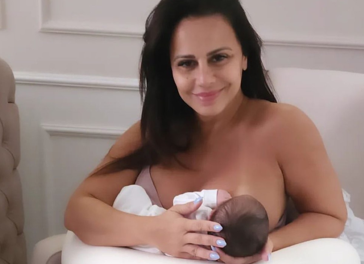 Viviane Araújo deu à luz Joaquim, seu primeiro filho com Guilherme Militão (Foto: Reprodução / Instagram)