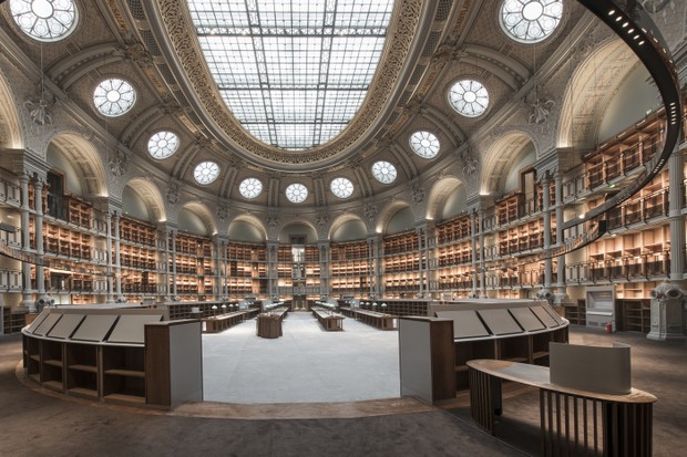 Reforma em área da Biblioteca Nacional da França é concluída após dez anos (Foto: JC Ballot// BNF/ Oppic)
