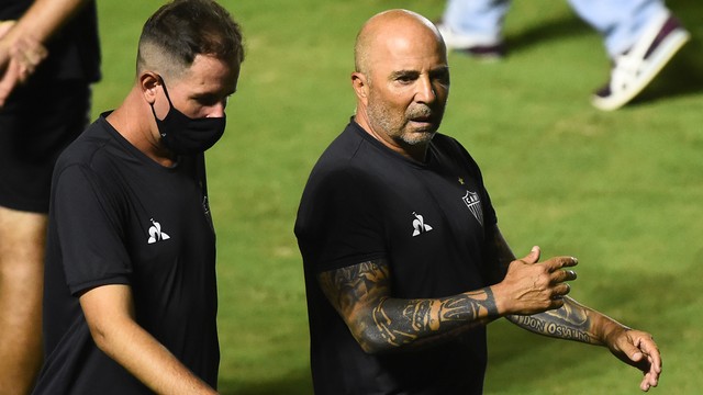 Jorge Sampaoli em São Januário para Vasco x Atlético-MG