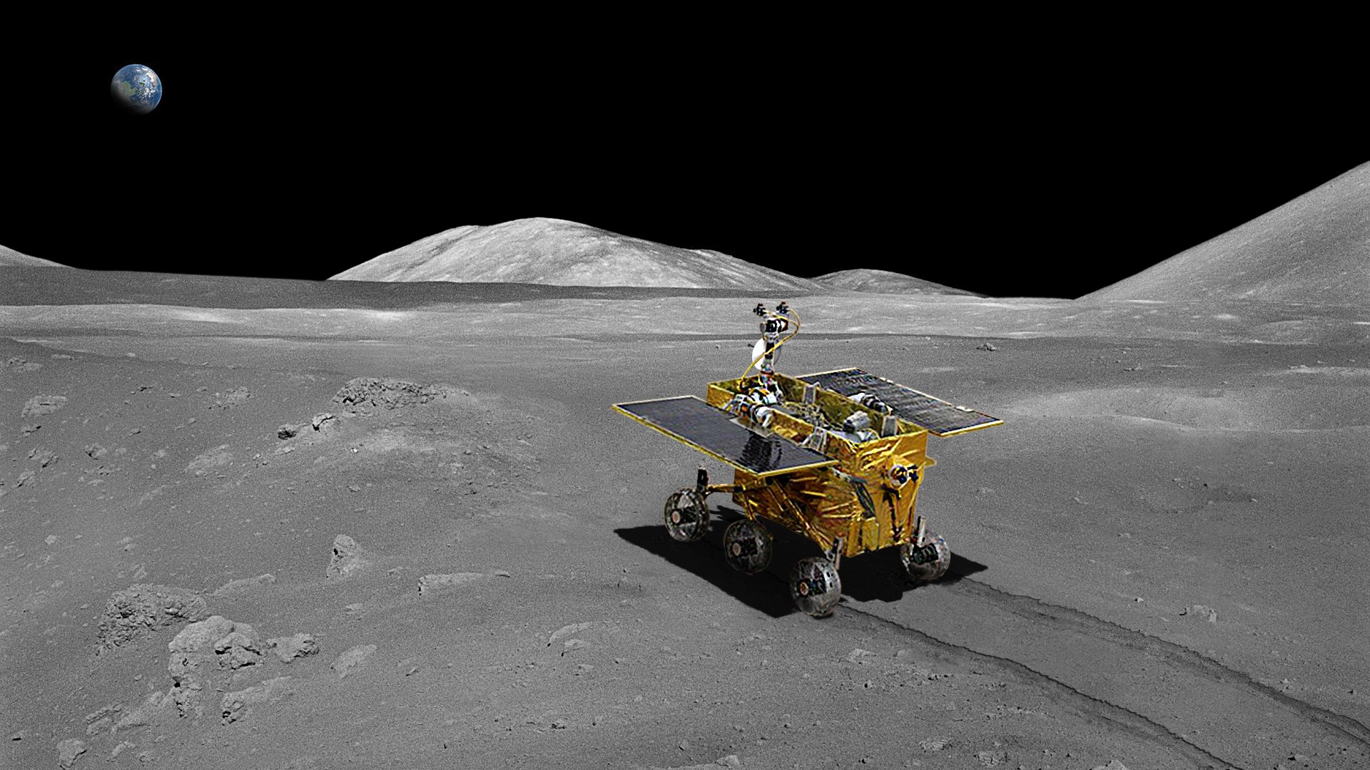 Rover planetária enviada na missão chinesa Chang'e-3 foi a primeira a pousar na Lua em 40 anos (Foto: Divulgação/Xinhua)