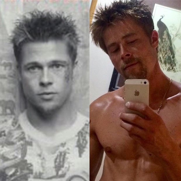 Nathan Meads, o sósia de Brad Pitt (Foto: Reprodução Instagram)