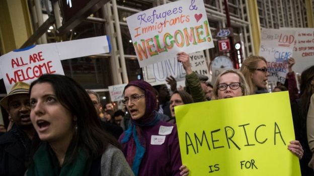 A proibição de imigração de Trump causou grandes protestos (Foto: GETTY IMAGES)