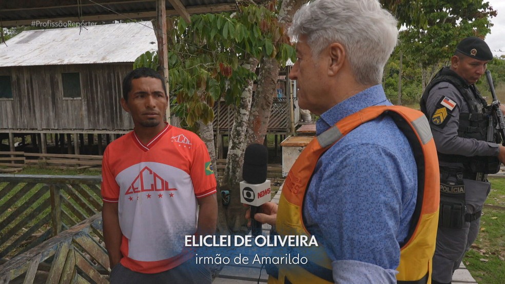 Eliclei de Oliveira, irmão de Amarildo — Foto: Profissão Repórter