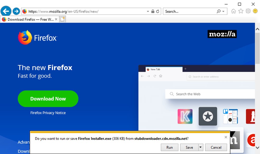 Firefox, um dos principais navegadores do mercado, traz atualizações que melhoram seu desempenho. — Foto: Reprodução/G1