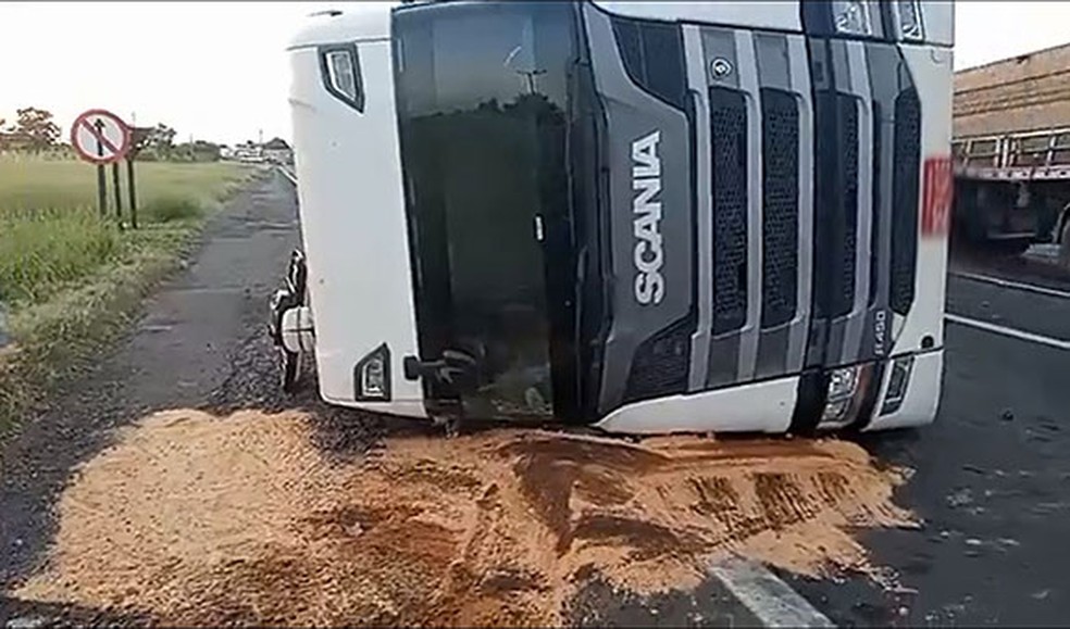 Acidente aconteceu na madrugada na Rodovia Manílio Gobbi em Assis  — Foto: Assiscity/ Divulgação