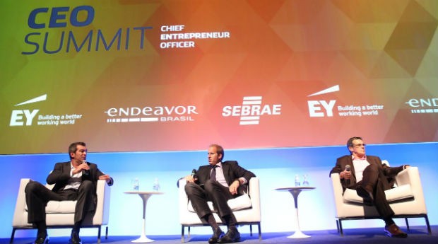 Edgard Corona e Constantino Jr, no CEO Summit (Foto: Divulgação/Endeavor)