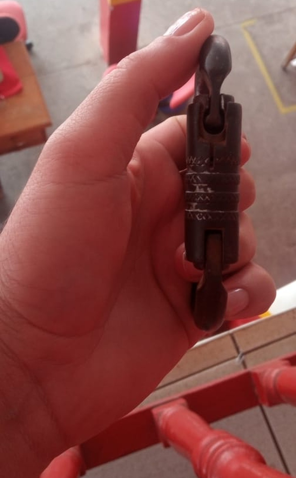 Equipamento utilizado para rapel estava em péssimas condições de uso, segundo bombeiro — Foto: Ascom/Corpo de Bombeiros do Acre