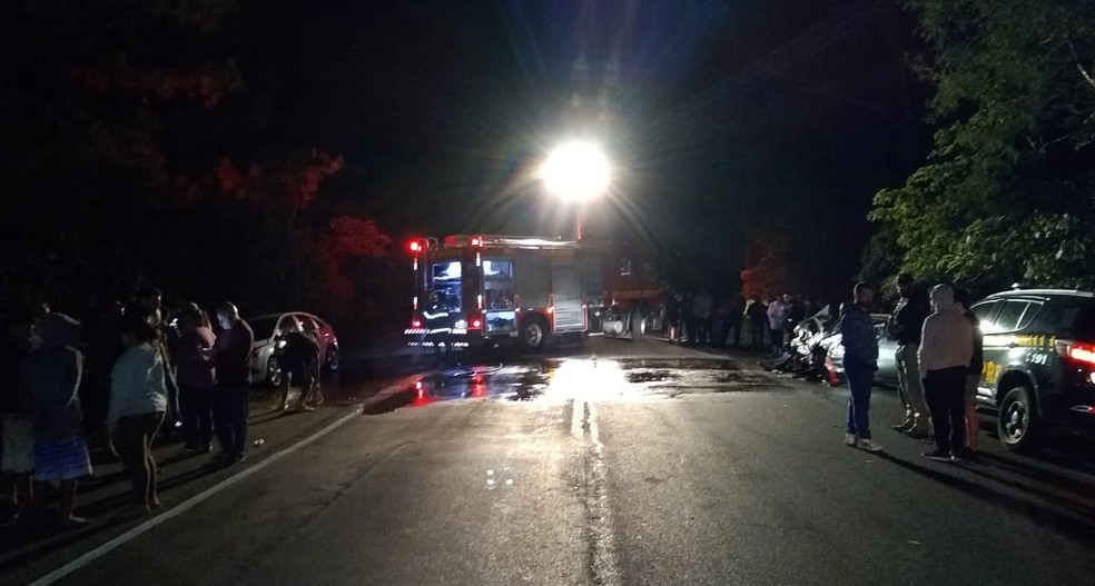 Colisão aconteceu na BR-158, em Itaara. — Foto: Polícia Rodoviária Federal/Divulgação