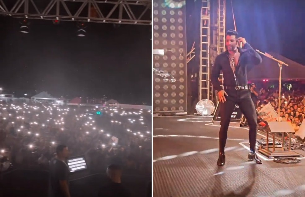 Show do Gusttavo Lima reuniu cerca de 35 mil pessoas em Rio Preto — Foto: Instagram/Gusttavo Lima/Reprodução