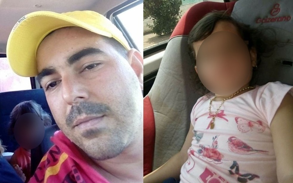 Wanderson Morais Almeida e a filha, de 2 anos, foram mortos em Pontes e Lacerda (Foto: Divulgação)