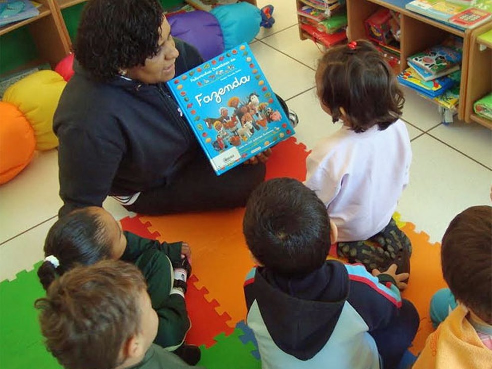 Crianças de pré-escola participam de projeto de leitura infantil (Foto: Divulgação/IBL)