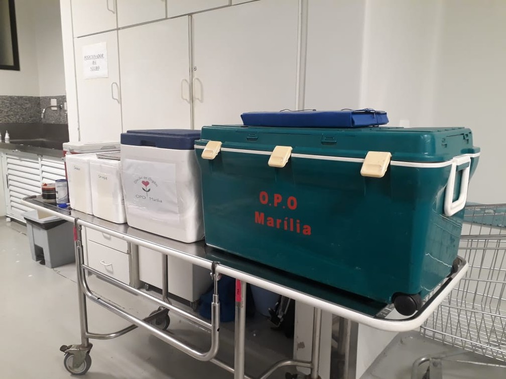 Captação de múltiplos órgãos beneficiou cinco pessoas que aguardavam por transplante — Foto: Santa Casa de Presidente Prudente