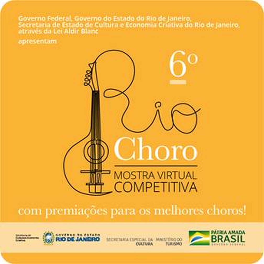 6ª edição do Rio Choro será realizada em formato de mostra virtual — Foto: Divulgação