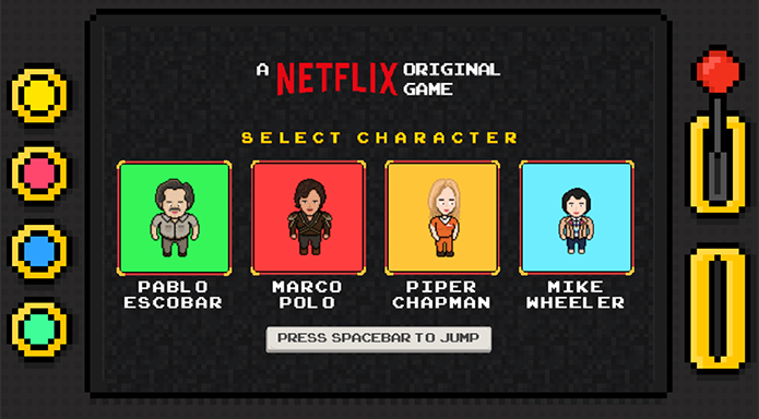 Jogo é gratuito e apresenta personagens de séries exclusivas da Netflix (Foto: Reprodução/Filipe Garrett)
