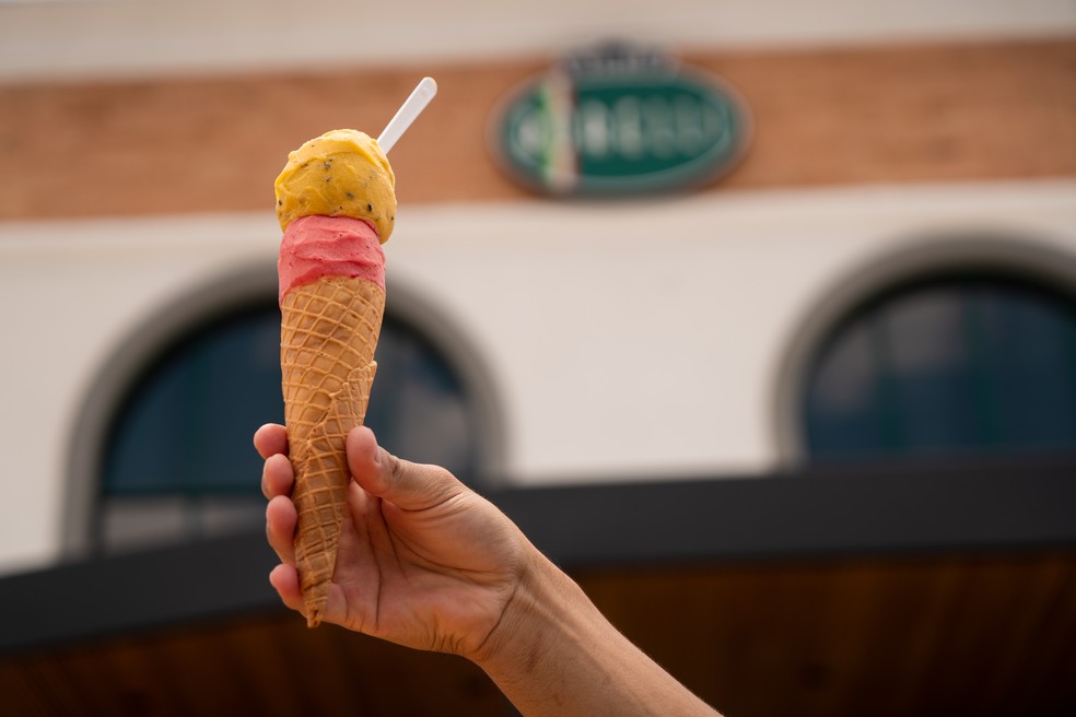 Gelato Borelli: produtos são feitos com maquinário instalado nas próprias lojas — Foto: Divulgação