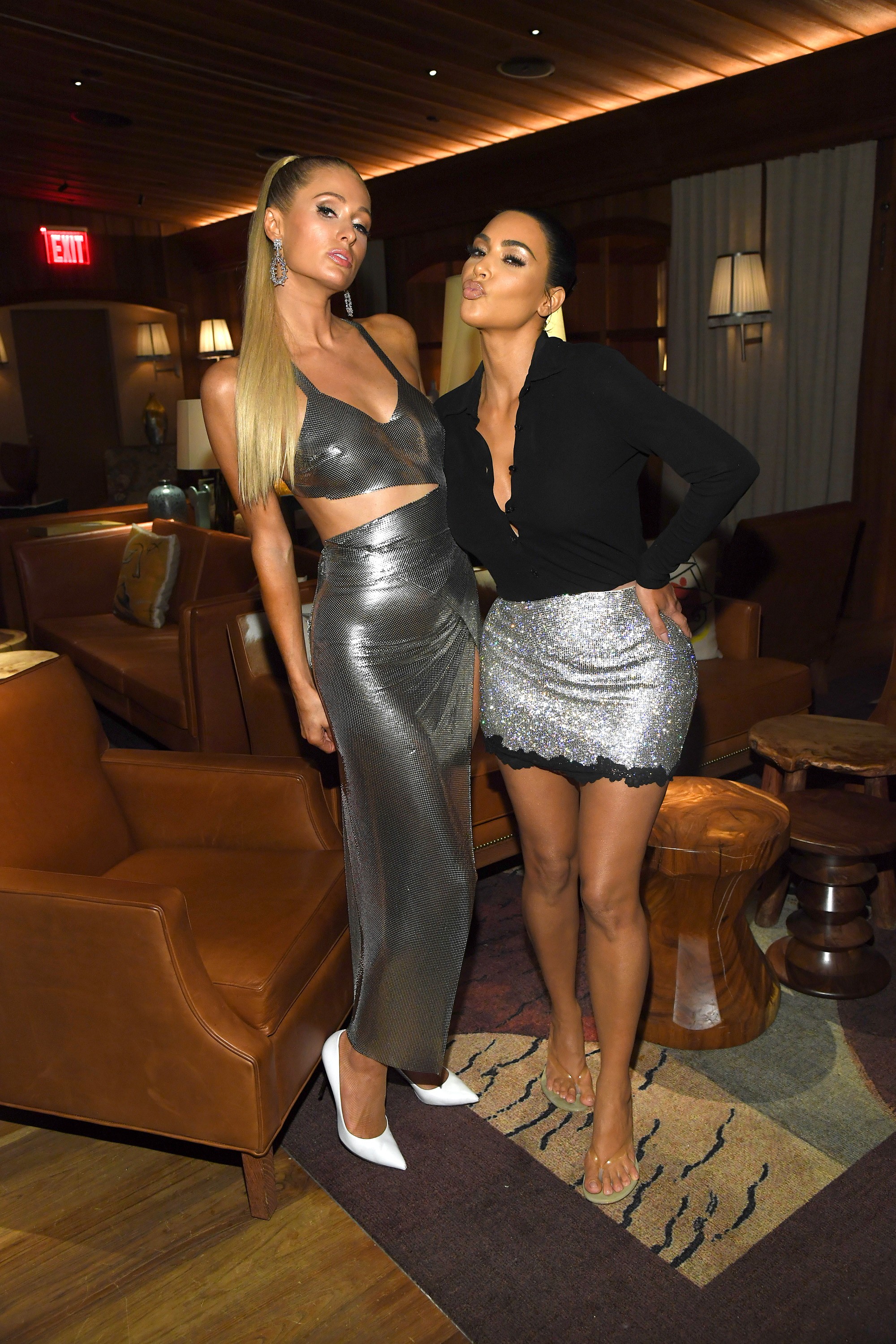 Paris Hilton e Kim Kardashian (Foto: Getty Images)