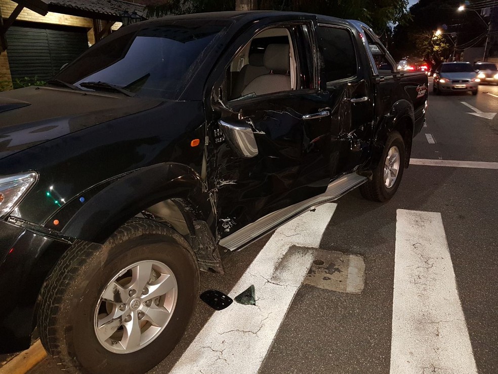 Médico atropelou e matou um policial militar no Bairro Aldeota, em Fortaleza.  (Foto: Reprodução/TVM)