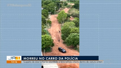 Suspeito de cometer dois furtos é abordado e sofre infarto dentro de viatura da polícia