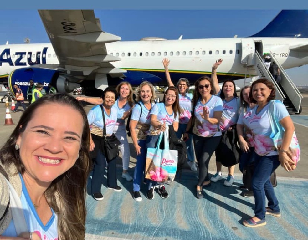 Grupo de dançarinas da "melhor idade" se reúne para dançar e viajar juntas  — Foto: Divas Dance /Divulgação