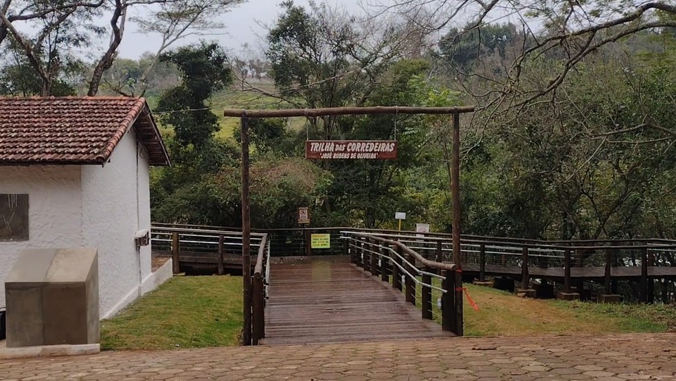  Local recebeu o nome de ‘Trilha das Corredeiras José Rubens de Oliveira’ — Foto: Prefeitura de Piraju/Divulgação