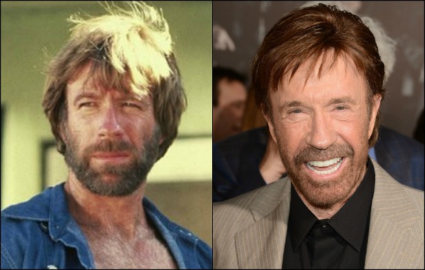 Um dos mais idolatrados atores de filmes de ação de todos os tempos, Chuck Norris já tinha 43 anos de vida quando estrelou 'McQuade, o Lobo Solitário' (1983). Hoje o herói é um senhor de 74. (Foto: Getty Images)