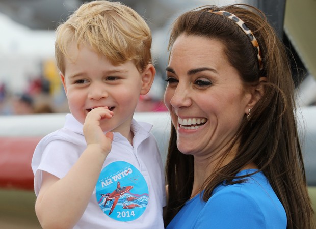Kate Middleton e o filho, George (Foto: Getty Images)