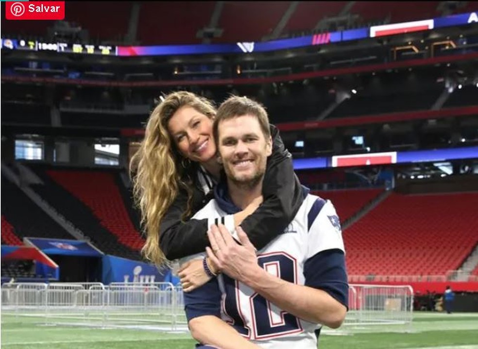 Gisele e Tom Brady, na última temporada da NFL, quando o americano afirmou que seria sua despedida — Foto: Reprodução/Instagram