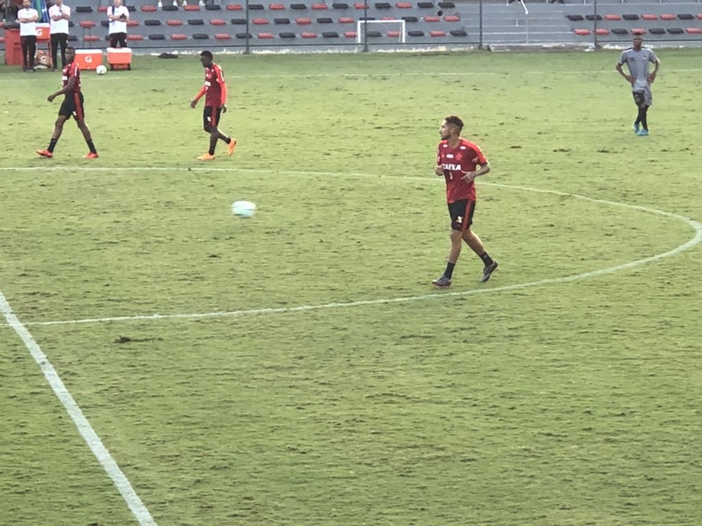 Guerrero e Éderson voltam a treinar no Ninho do Urubu