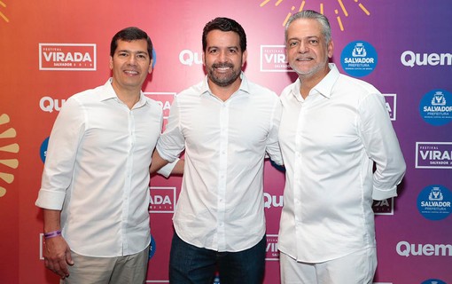 Cláudio Tinoco (Secretário de Cultura e Turismo), Paulo Magalhães Junior e Isaac Edington