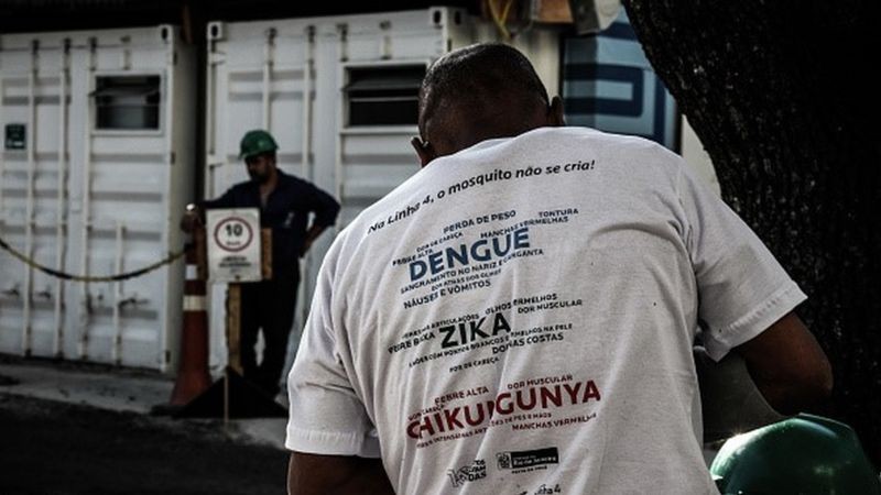 Trabalho dos agentes comunitários de saúde é fundamental para eliminar os criadouros dos mosquitos Aedes (Foto: Getty Images via BBC News)