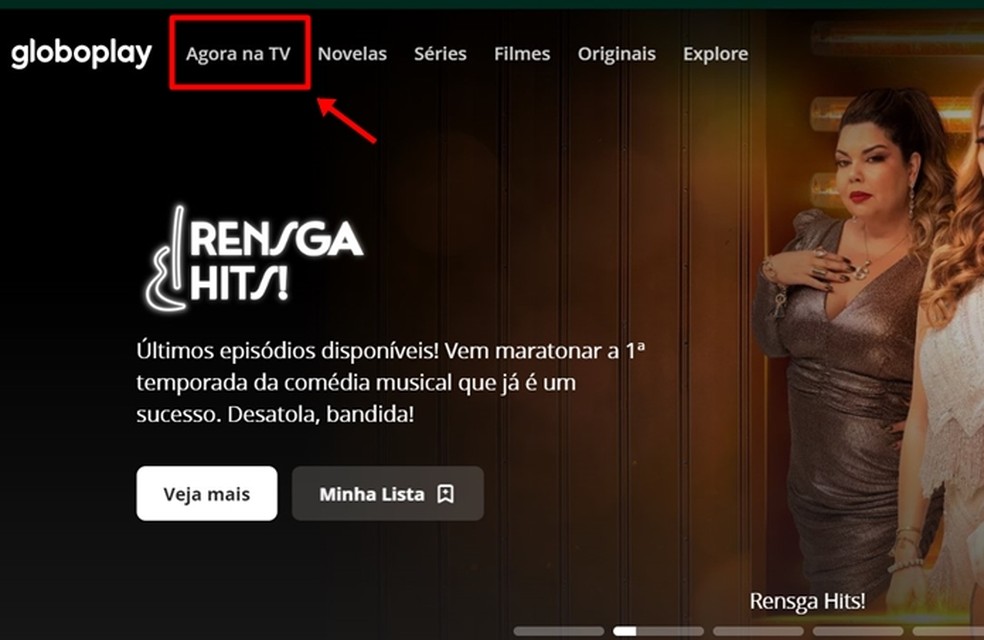 Espectador consegue assistir à entrevista com Lula na Globo após acessar a seção "Agora na TV" no Globoplay — Foto: Reprodução/Gabriela Andrade