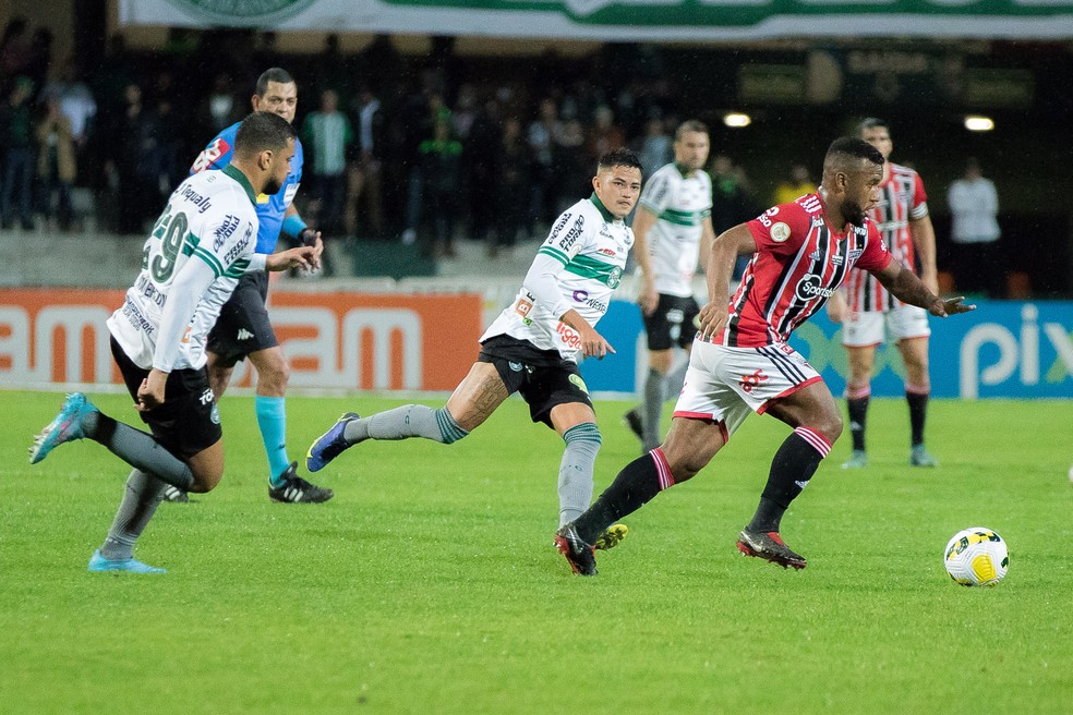 Coritiba x São Paulo Brasileirão — Foto: Robson Mafra/Agif