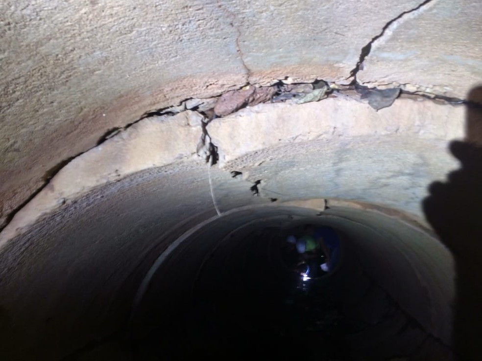 Galerias apresentam danos estruturais em Adamantina — Foto: AI/Prefeitura