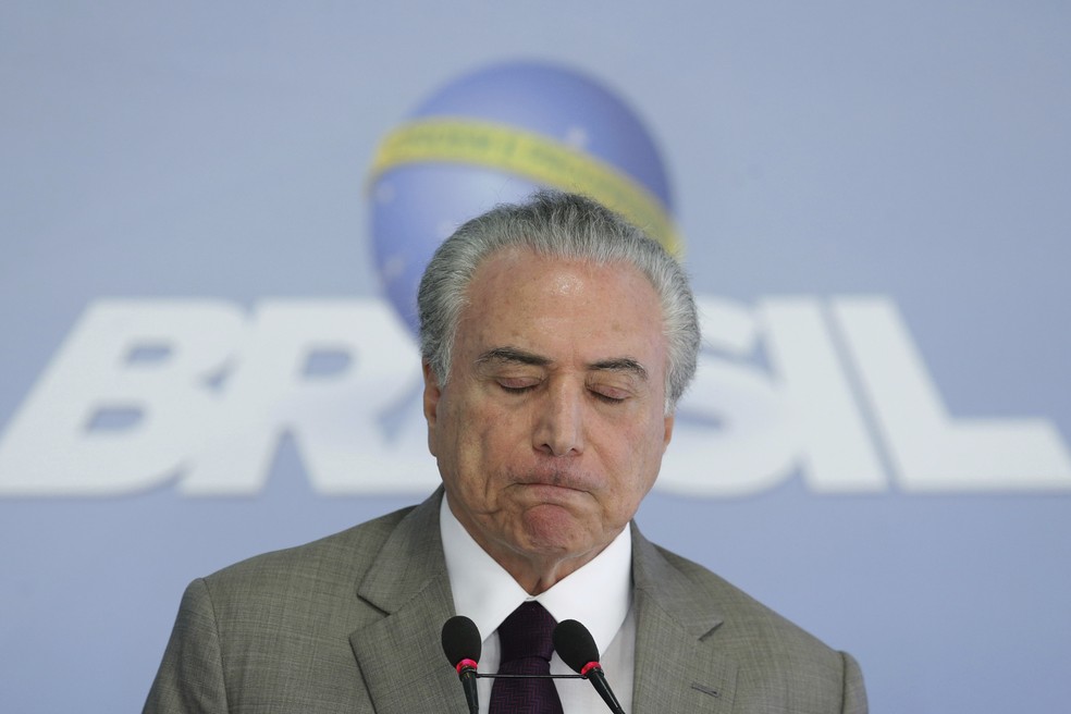 O ex-presidente Michel Temer — Foto: Eraldo Peres/AP