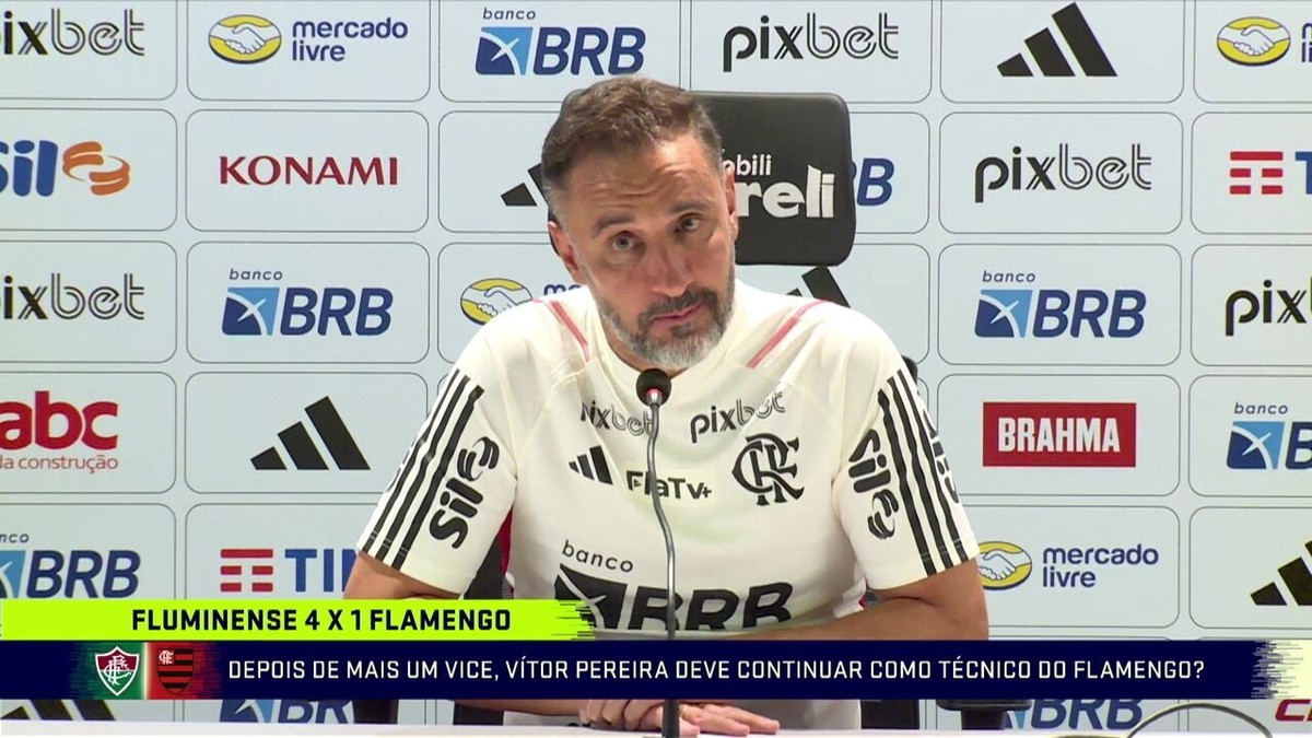Vítor Pereira dit que le travail à Flamengo vient de commencer et exclut un départ : « Le club prend des décisions » |  Flamenco