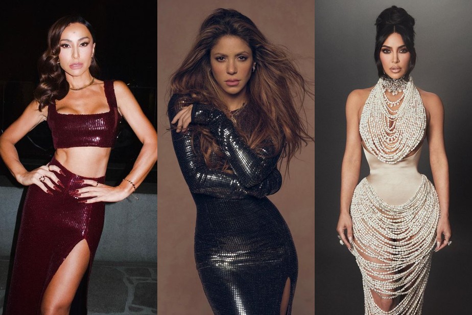 Sabrina Sato, Shakira e Kim Kardashian estão na lista das famosas que terminaram seus relacionamentos recentemente