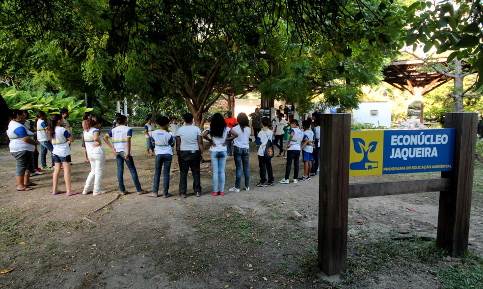 EconÃºcleo Jaqueira Ã© um espaÃ§o de educaÃ§Ã£o ambiental na Zona Norte do Recife (Foto: Eduardo Rodrigues/Secretaria de Meio Ambiente e Sustentabilidade/DivulgaÃ§Ã£o)