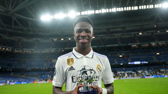 Vinicius Junior é eleito o melhor jogador em campo na partida entre Real Madrid e Chelsea