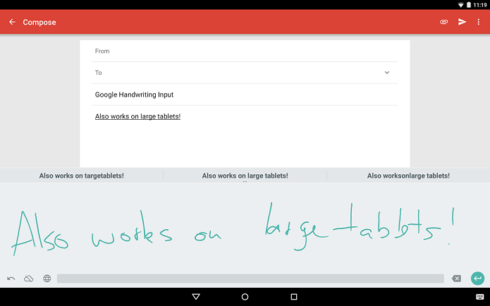 Google lan?ou app de teclado com suporte ? caligrafia (Foto: Divulga??o)