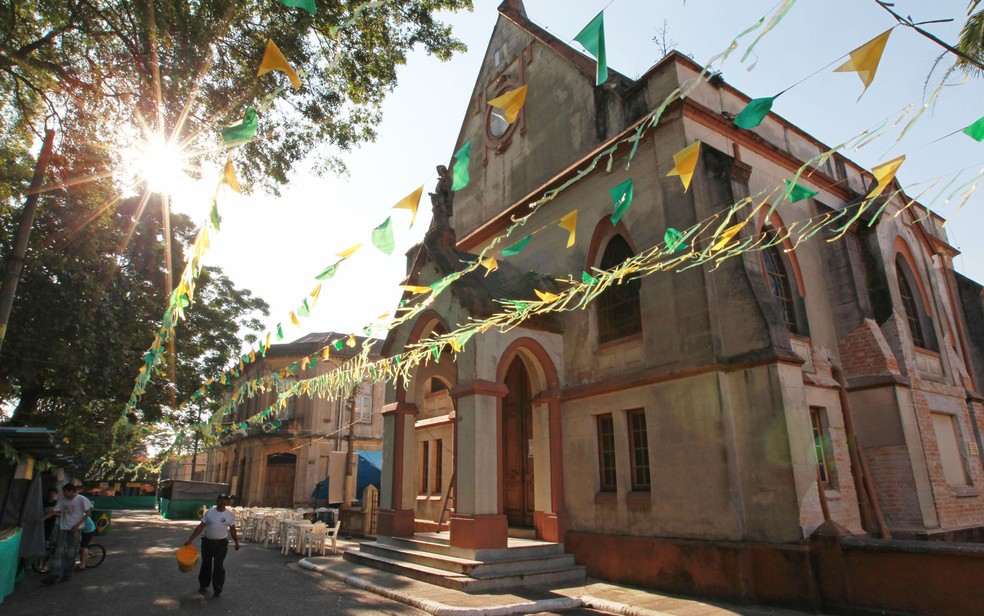 Foto tirada em 2010 da capela de São José do Belém, um dos patrimônios arquitetônicos mais bem preservados da Vila Maria Zélia (Foto: Tiago Queiroz/Estadão Conteúdo/Arquivo)