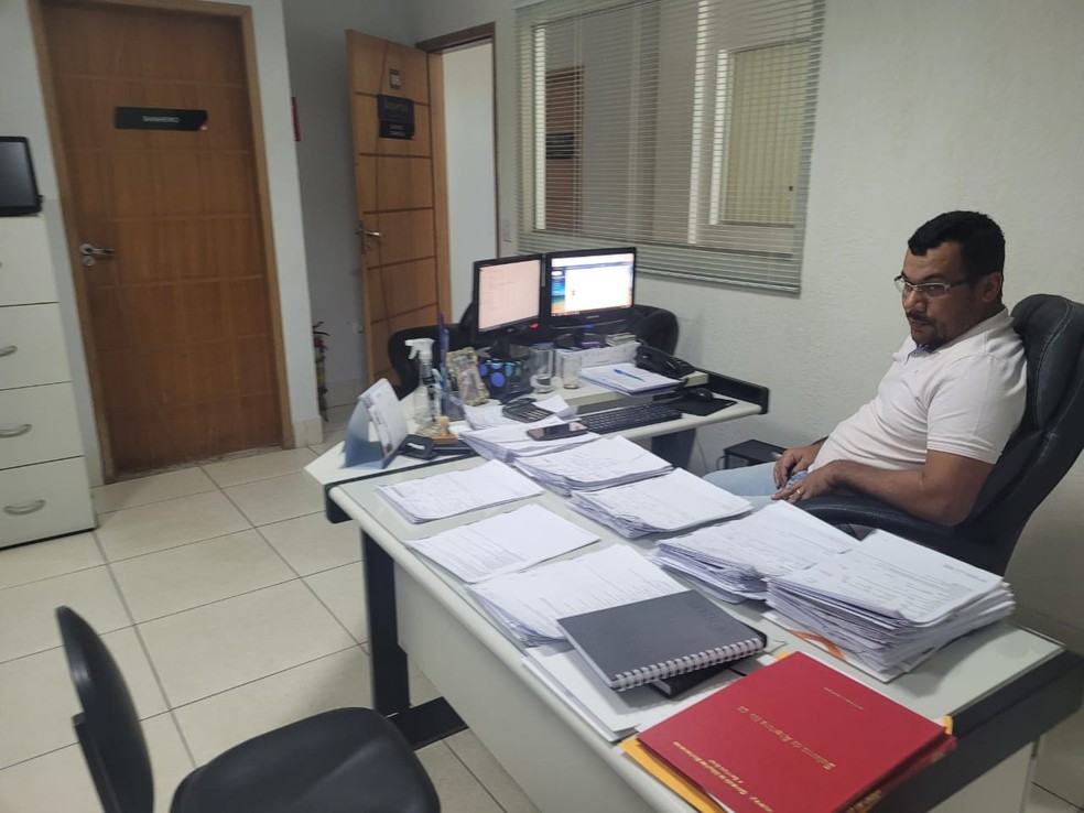 Sala comercial da Imperiogn, em Goiânia — Foto: Natália Portinari - O Globo