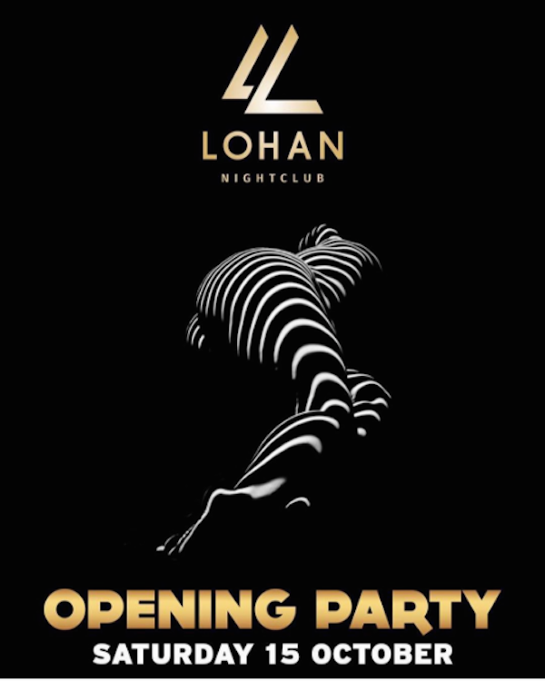 O convite da festa de inauguração da boate de Lindsay Lohan (Foto: Instagram)