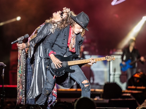 Aerosmith, no Monsters of Rock. (Foto: Raul Zito/G1)