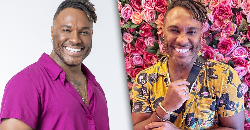 Antes e Depois de Fred Nicácio — Foto: Fábio Rocha/Globo; Reprodução/Instagram